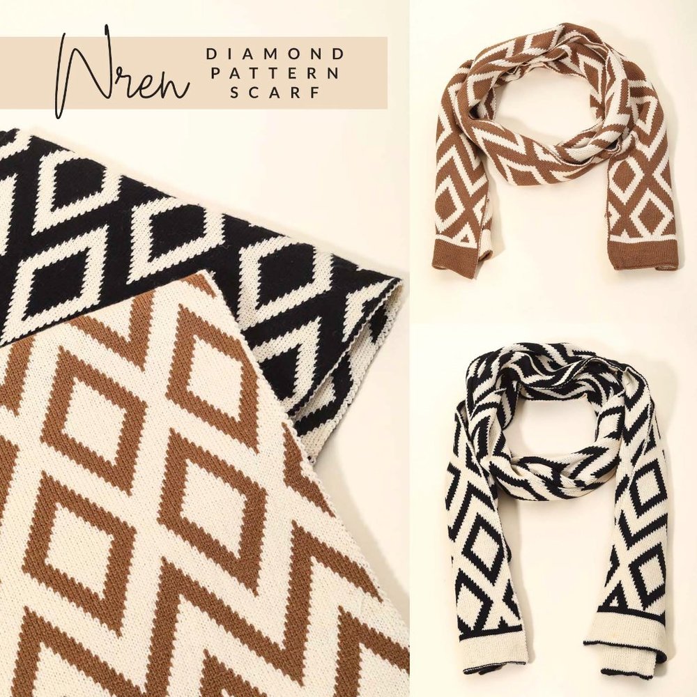 Wrenn Diamond Pattern Scarf
